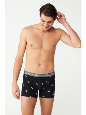 U.S. Polo Assn. 80484 Erkek Modal Boxer-Siyah