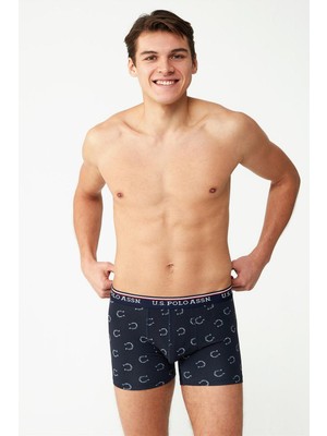 U.S. Polo Assn. 80486 Erkek Modal 2'li Boxer-Lacivert