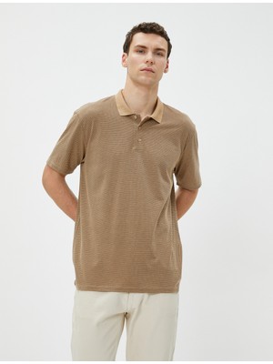 Koton Basic Polo Yaka Tişört Düğmeli Kısa Kollu