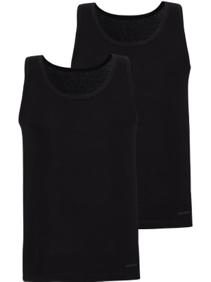 Blackspade Erkekler İçin Siyah Atlet 2'li Paket Rahat Kesim ve Nefes Alabilir Pamuk 9225