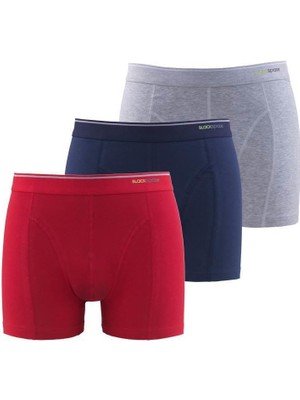 Tender Cotton 3'lü Asorti Boxer 9673 - 953