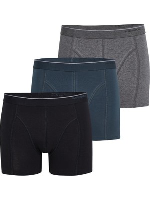 Tender Cotton 3'lü Asorti Boxer 9673 - 954