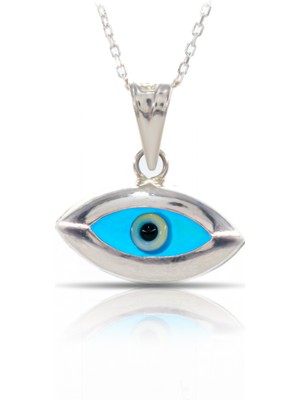 Madam Matmazel 925 Ayar Gerçek Gümüş Göz Boncuklu Kolye