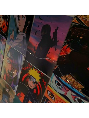 Attach Anime Naturo Tasarım Duvar Kağıdı Poster Set 15