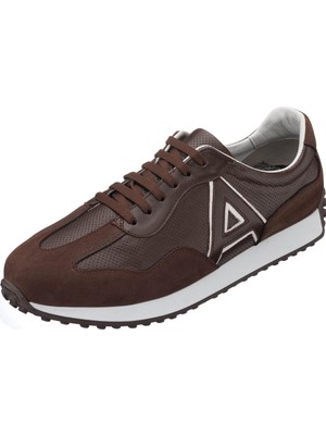 Costo Shoes GG18 Kahve Nubuk Deri Erkek Deri Spor Ayakkabı   Özel Seri.. Termo Taban ve Rahat Geniş Kalıp