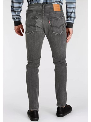 512™ Slim Tapered Erkek Jean Pantolon - Dark Black Destructed