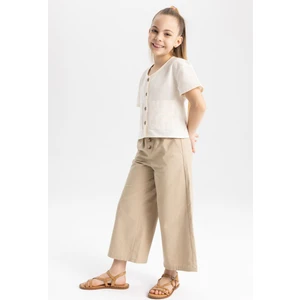 Kız Çocuk Geniş Paça Pantolon Z7692A623SM
