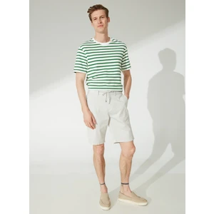 Düşük Bel Basic Taş Erkek Bermuda Şort LISBON