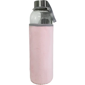 Hediye Kesesi Peluş Kılıflı Cam Matara 750 ML