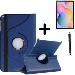 MTK Moveteck Samsung Galaxy Tab A7 Lite SM-T220 Kılıf Dönebilen 360 Tablet Kılıfı + Ekran Koruyucu Cam + Dokunmatik Kalem Set