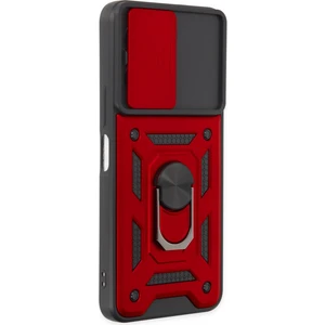 Aqua Aksesuar Vivo Y35 Kılıf Kılıf Kamera Korumalı Sürgülü Yüzüklü Armor Military Zırh Tank