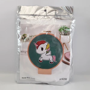 Kasnaklı Goblen Punch (Panç) Işleme Seti 15 cm Unicorn Deseni