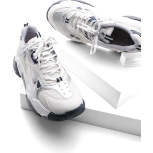 Kadın Yüksek Taban Sneaker Bağcıklı Spor Ayakkabı Virez