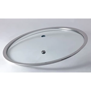 28 cm Cam Kapak Kulplu