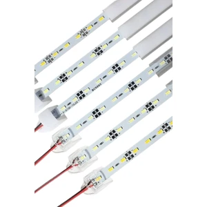 Hazar Led 12 Volt Alüminyum Kasalı 5730 Ledli Çubuk LED Bar Rgb Opak Cam