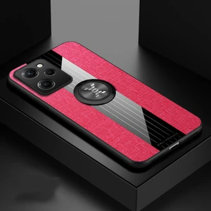 For Xiaomi 12 Pro Yüzük Bez Dikiş Cep Telefonu Kılıfları (Yurt Dışından)