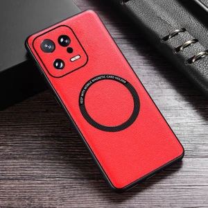 For Xiaomi Redmi Note 11 4g Manyetik Emiş Deri Desen Cep Telefonu Kılıfları (Yurt Dışından)