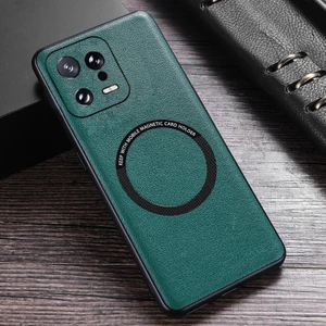 For Poco X3 Nfc Manyetik Emiş Deri Desen Cep Telefonu Kılıfları (Yurt Dışından)