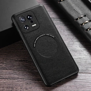 For Poco X3 Nfc Manyetik Emiş Deri Desen Cep Telefonu Kılıfları (Yurt Dışından)