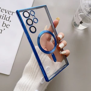 For Samsung Galaxy S20 Manyetik Emiş Elektrolizle Saydam Cep Telefonu Kılıfları (Yurt Dışından)