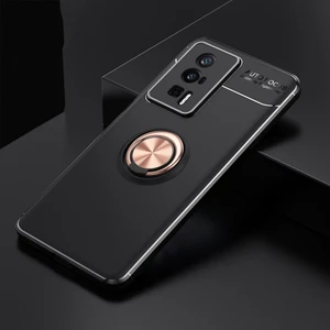 For Poco X5 Pro Manyetik Emme Yüzük Silika Jeli Cep Telefonu Kılıfları (Yurt Dışından)