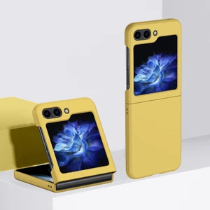For Samsung Galaxy Z Flip 5 Cilt Hissi Sert Cep Telefonu Kılıfları (Yurt Dışından)