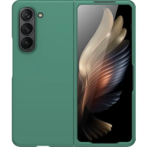 For Samsung Galaxy Z Fold 5 Cilt Hissi Sert Cep Telefonu Kılıfları (Yurt Dışından)