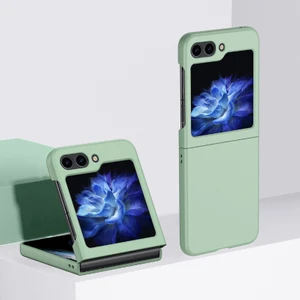 For Samsung Galaxy Z Flip 5 Cilt Hissi Sert Cep Telefonu Kılıfları (Yurt Dışından)