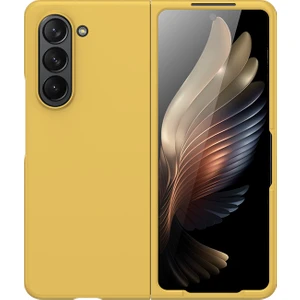 For Samsung Galaxy Z Fold 5 Cilt Hissi Sert Cep Telefonu Kılıfları (Yurt Dışından)