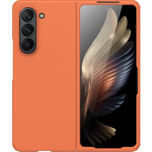 For Samsung Galaxy Z Fold 5 Cilt Hissi Sert Cep Telefonu Kılıfları (Yurt Dışından)