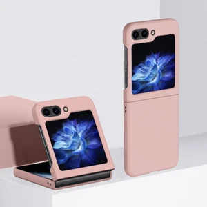 For Samsung Galaxy Z Flip 5 Cilt Hissi Sert Cep Telefonu Kılıfları (Yurt Dışından)
