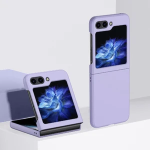 For Samsung Galaxy Z Flip 5 Cilt Hissi Sert Cep Telefonu Kılıfları (Yurt Dışından)