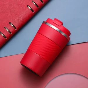 Shun Shop 380ML Paslanmaz Çelik Çift Duvar Vakum Kahve Kahve Açık Boş Zaman Portatif Araba Kupası (Yurt Dışından)
