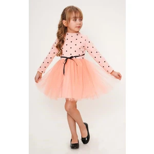 Mnk Baby Kız Puantiyeli Tütülü Günlük Elbise MNK0416