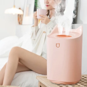 Shun Shop Xiaomi 3l Hava Nemlendiricisi Esansiyel Yağ Aroma Difüzör Çift Nozul ile Coloful LED Işık Hemerileştiriciler Aromaterapi Difüzör (Yurt Dışından)
