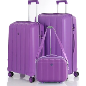 Mçs Polipropilen 3'lü Valiz Seti Büyük & Orta & Makyaj V305