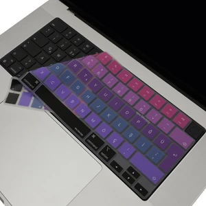 Macbook Air Pro Klavye Kılıfı Türkçe Q Baskı M1-M2-M3 A2681 A2941 A2442 A2779 A2485 A2780 A2992 A2991 A2918 Ombre