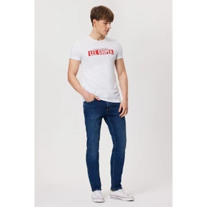 Lee Cooper Real  Erkek O Yaka T-Shirt Beyaz