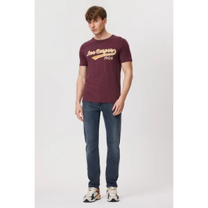 Lee Cooper Hardy Erkek O Yaka T-Shirt Mürdüm