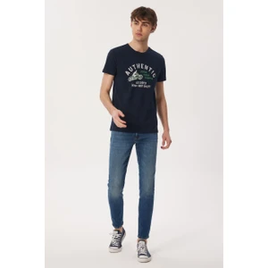 Lee Cooper Danıel Erkek O Yaka T-Shirt Lacivert