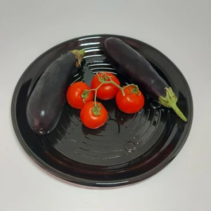 Emaye Közleme Tavası 31 Cm Büyük Patlıcan Biber Domates Mısır Közleme Tavası Ocak Fırın Sebze Közleme Tavası