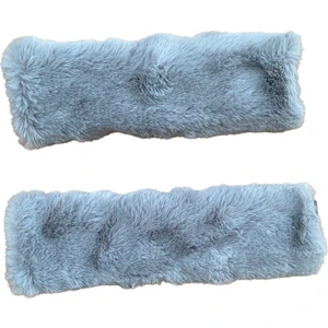 Oto Aksesuarcım Peluş Seyahat Emniyet Kemer Pedi Kılıfı 2'li Gri