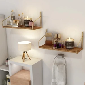Banyo Rafı Gold Paslanmaz, Mutfak Banyo Rafı 2'li Set
