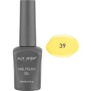 Alix Avien Uv Kalıcı Açık Sarı Jel Oje 39 - Gel Polish - 12 ml