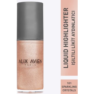 Alix Avien Pembe Işıltılı Likit Aydınlatıcı - Liquid Highlighter 101 Yüz & Vücut için - 45 ml