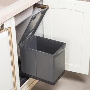 Bravo Antrasit Çöp Kutusu Antrasit 35cm 16lt