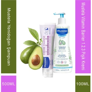 Vitamin Barrier 1.2.3 Pişik Kremi 100 ml + Mustela Yenidoğan Şampuan 500 ml
