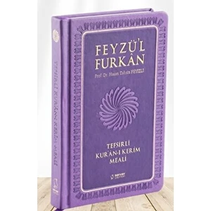 Feyzü'l Furkan Tefsirli Kur'an-I Kerim Meali Orta Boy - Tefsirli Meal - Ciltli - Lila - Hasan Tahsin Feyizli