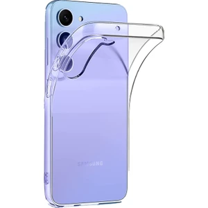 Case World Caseworld Samsung Galaxy A34 ile Uyumlu Kapak 1mm Süper Silikon Şeffaf Kılıf