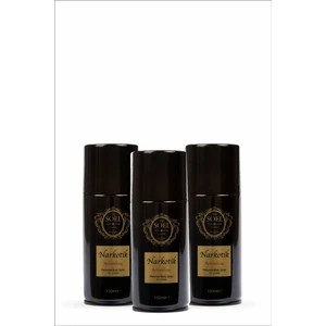 Soel Parfüm Erkek Deodorant Sprey 3 Adet Parfüm Içerikli Narkotik 150 ml